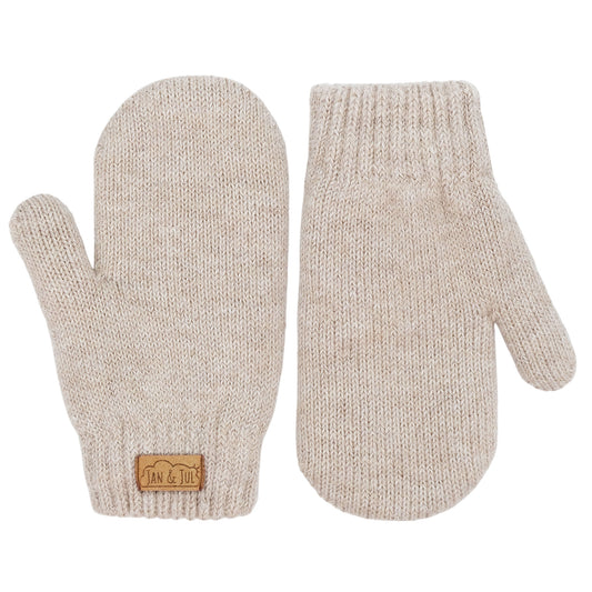 Cozy Knit Mittens | Wheat Field