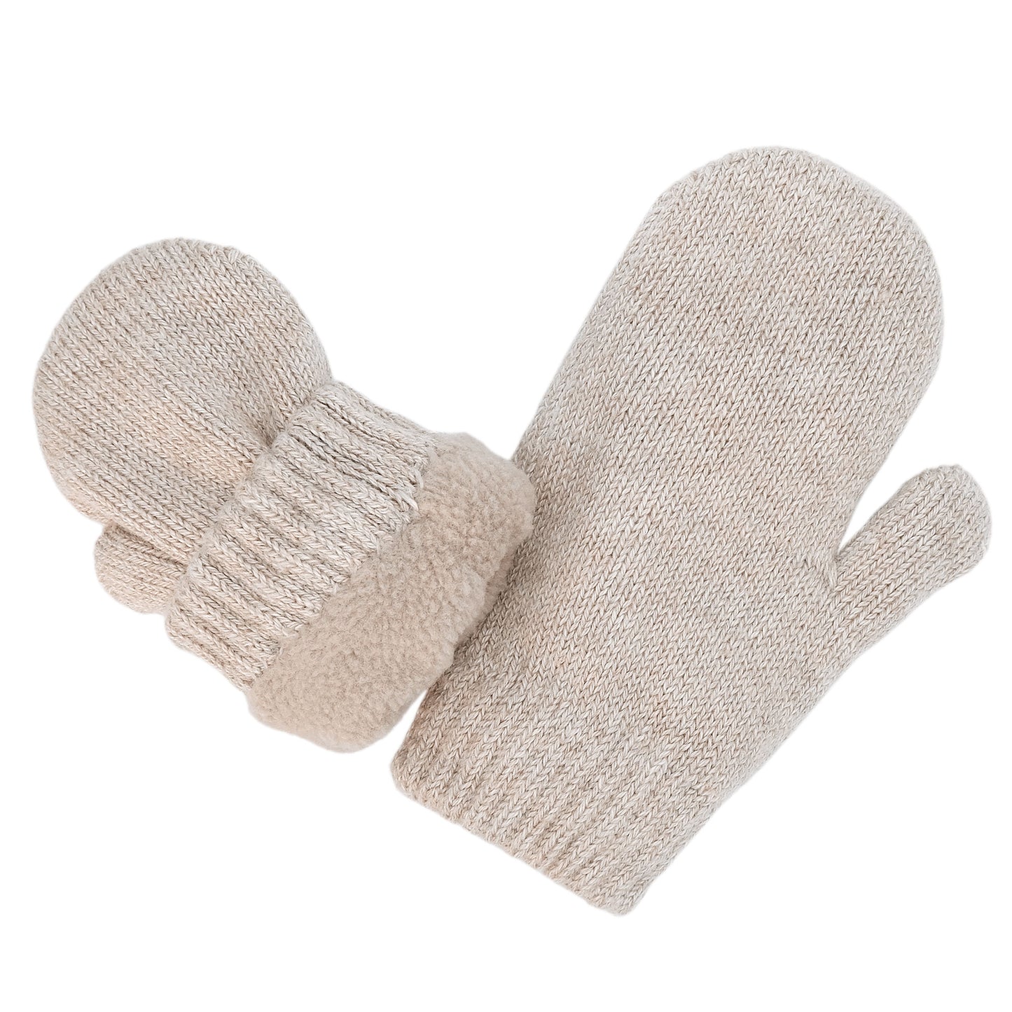 Cozy Knit Mittens | Wheat Field