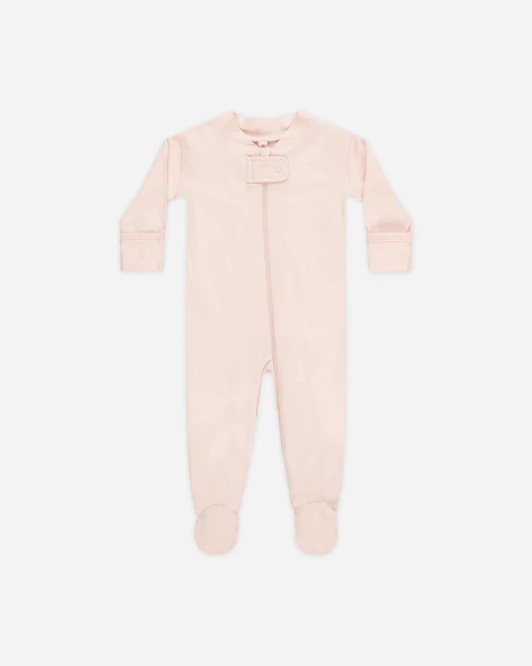 Zip Longsleeve Sleeper Footie || Petal