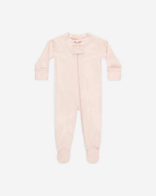 Zip Longsleeve Sleeper Footie || Petal
