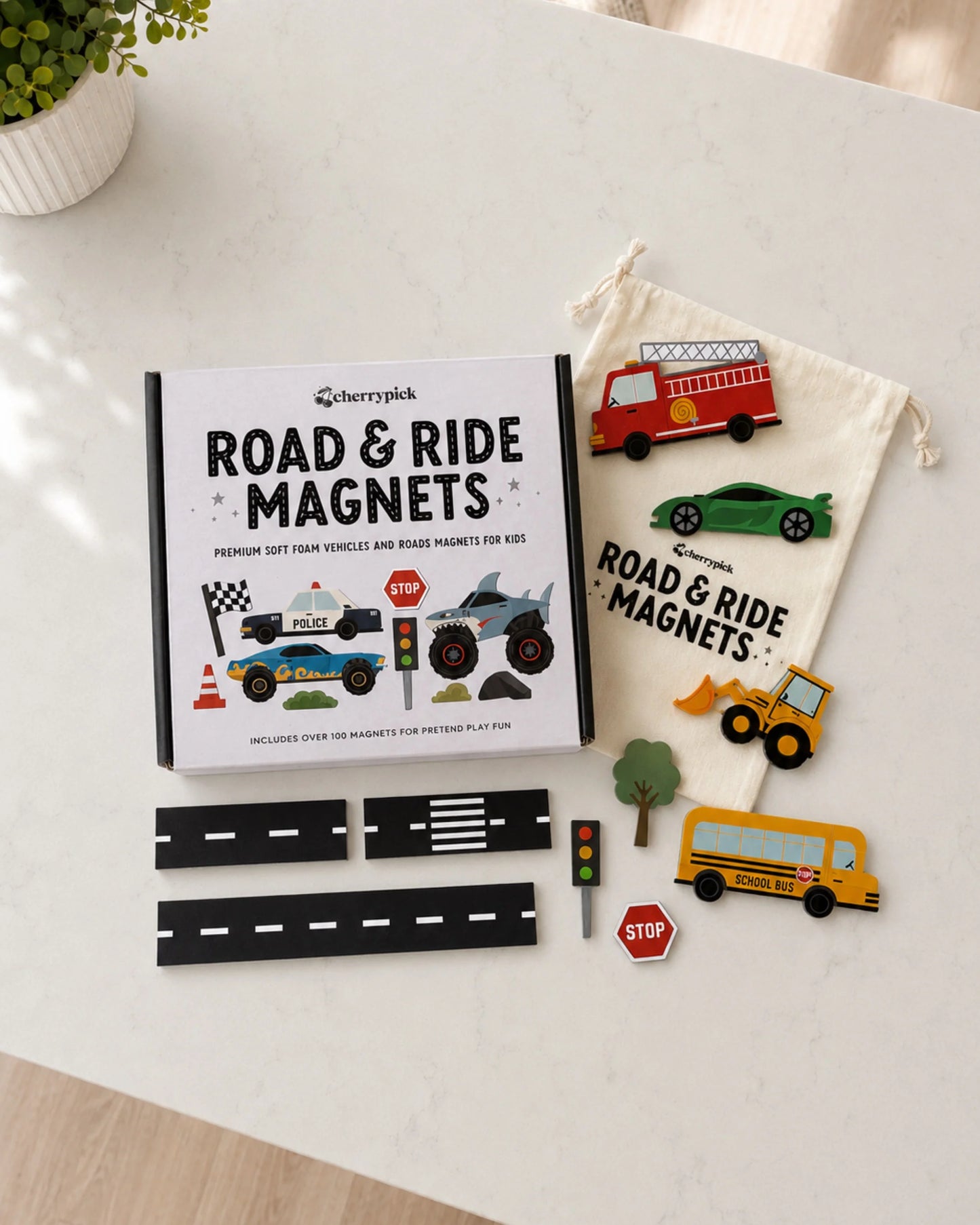 Road & Ride Car Magnets Set (100pc set)