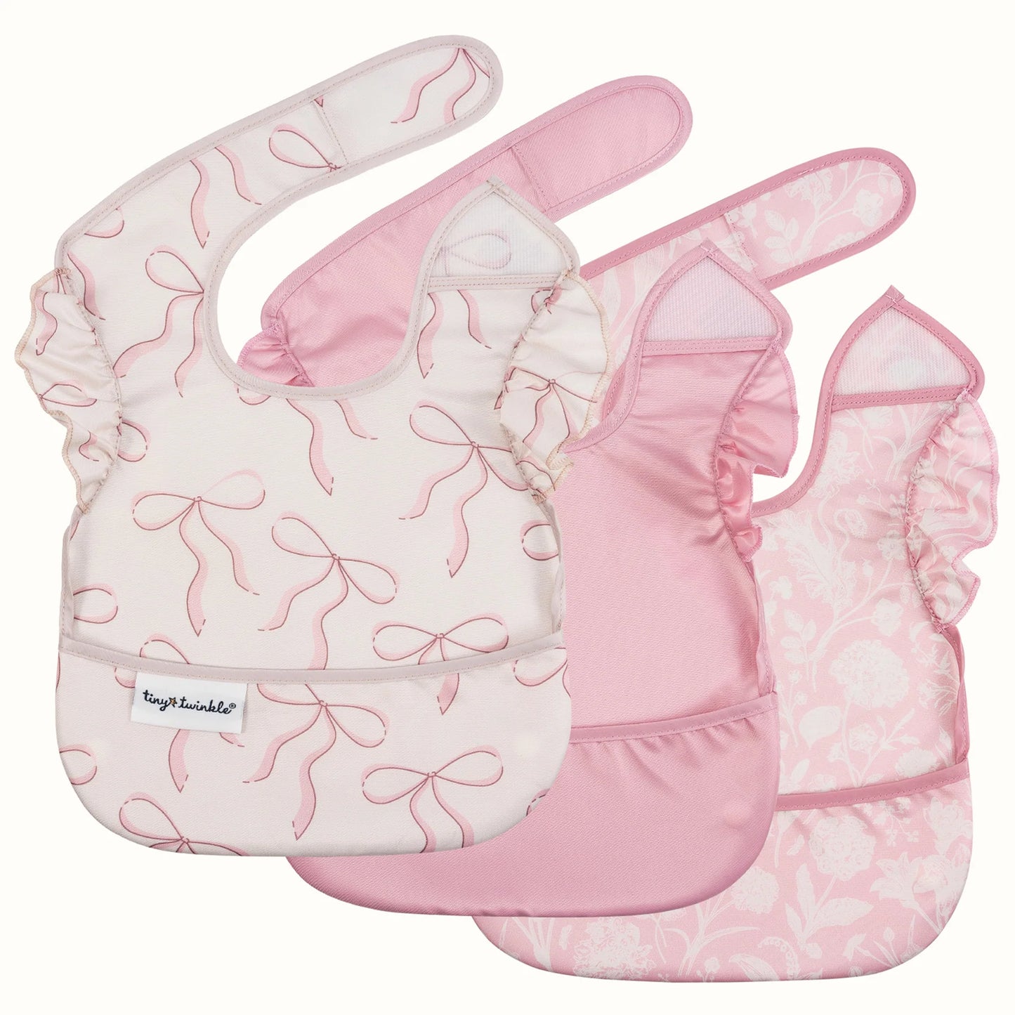 Mess-proof Easy Bib | Toile + Bows
