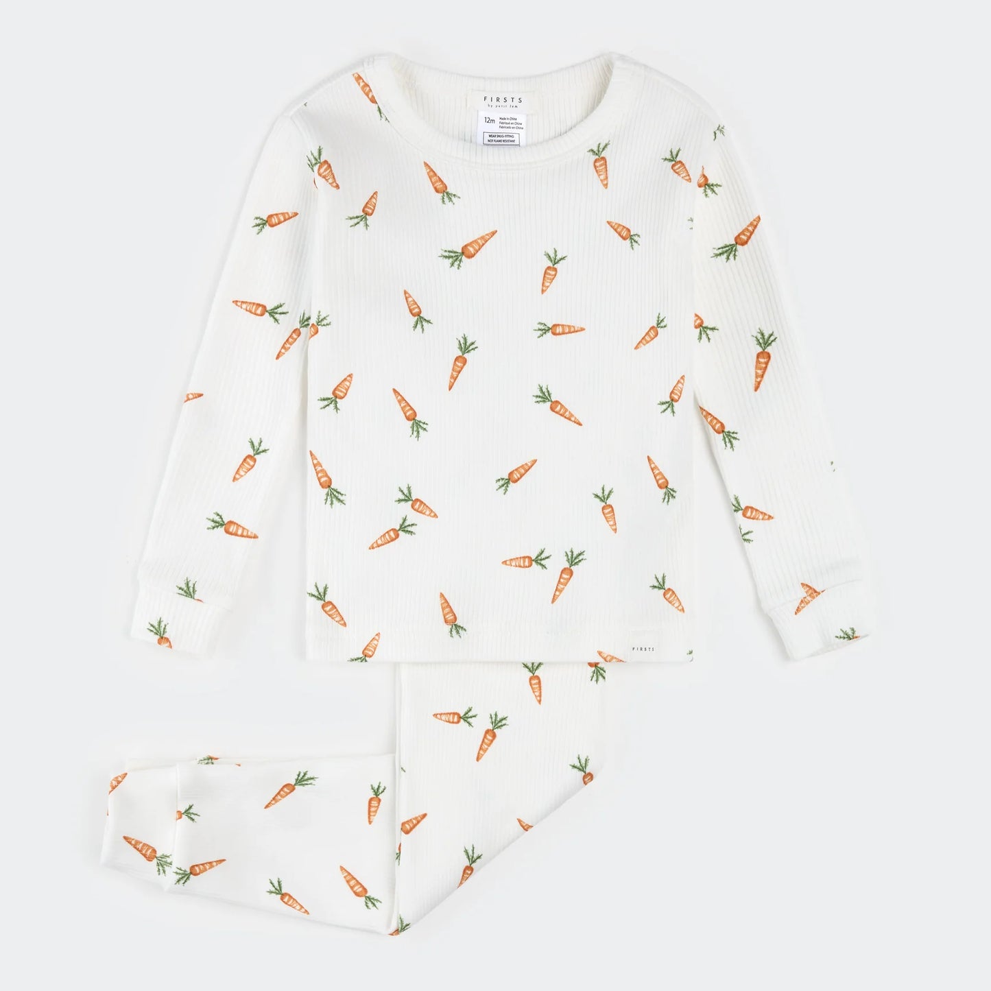 Carrots Ribbed Infant PJ Set