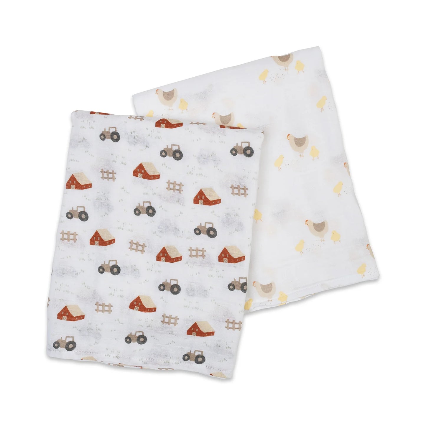 Barnyard + Hen and Chicks Cotton Swaddle