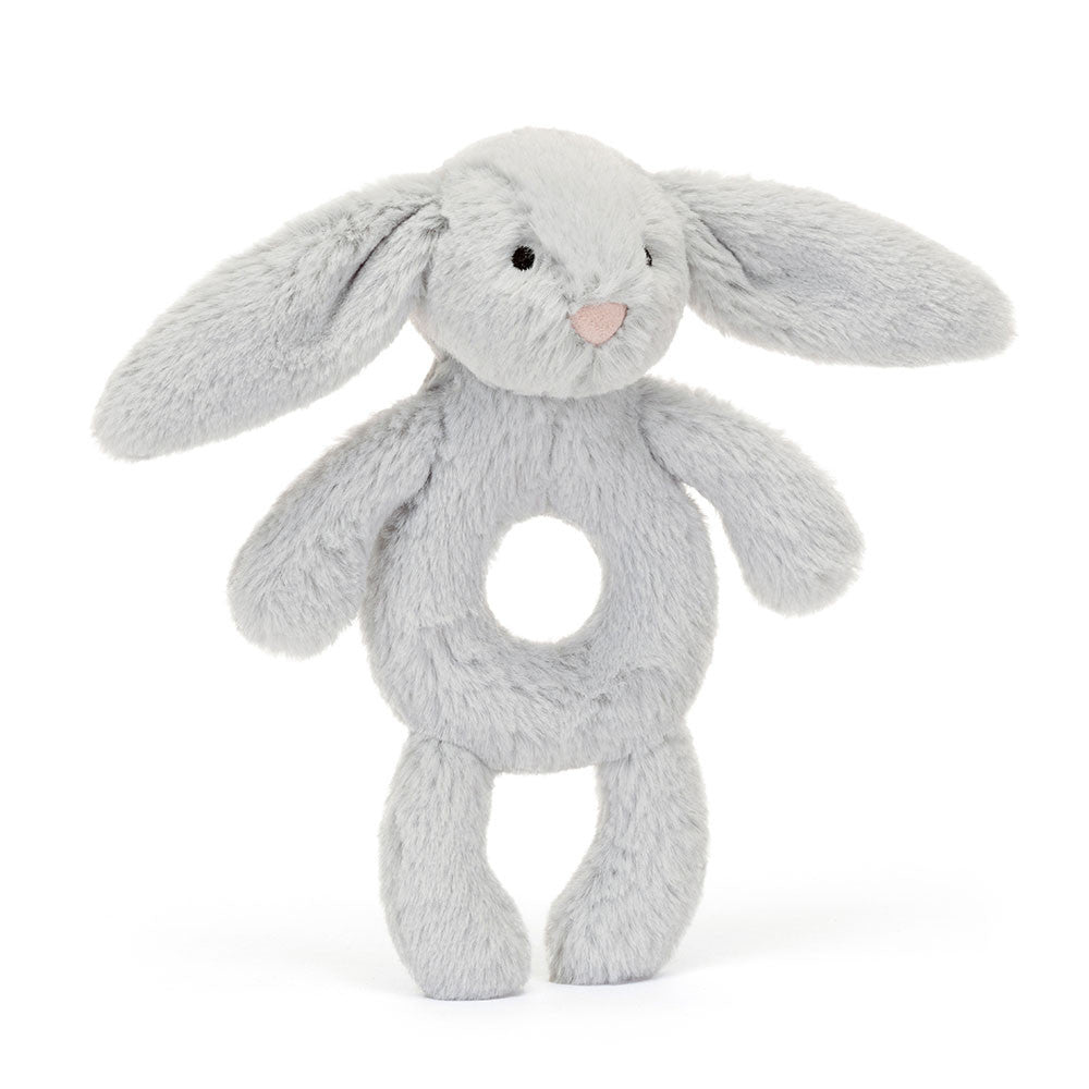 Bashful Silver Bunny Ring Rattle