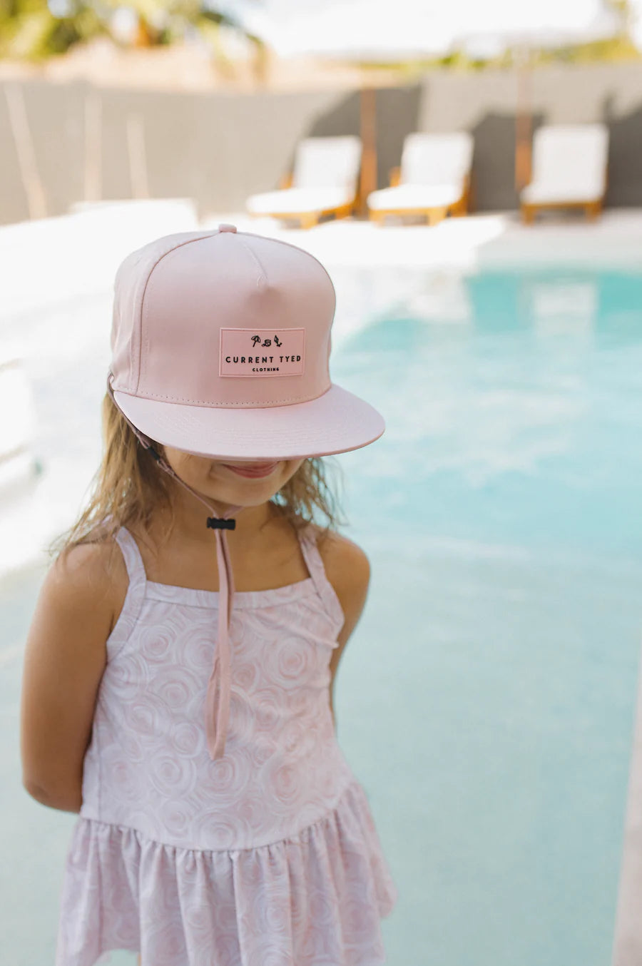 Classic Waterproof Snapback Hat | Blush