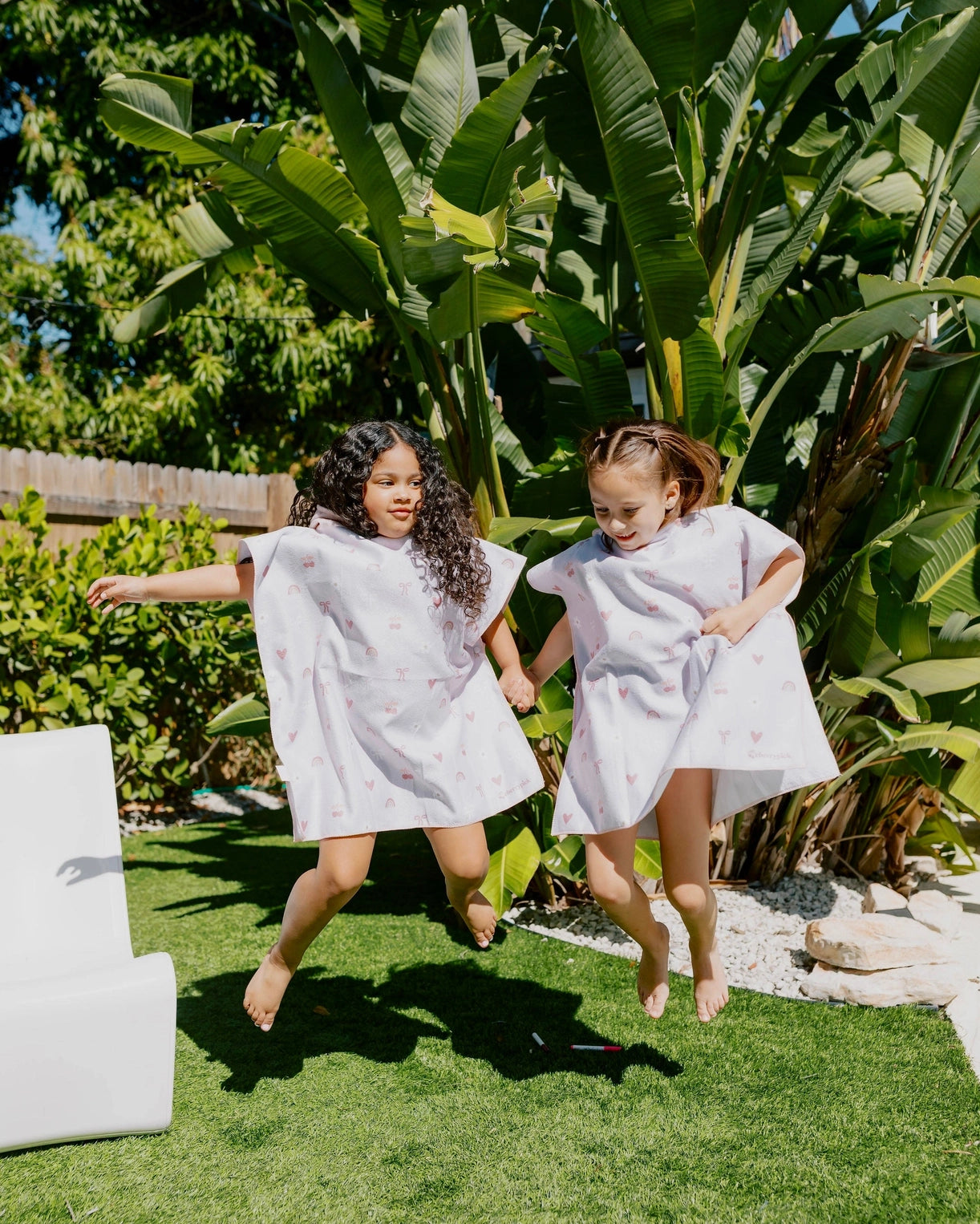 Kids Hooded Beach Poncho | Bows & Bloom