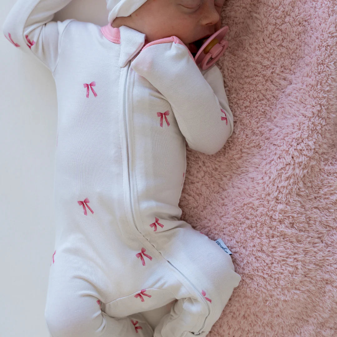 Bamboo Footed Sleeper | Bows