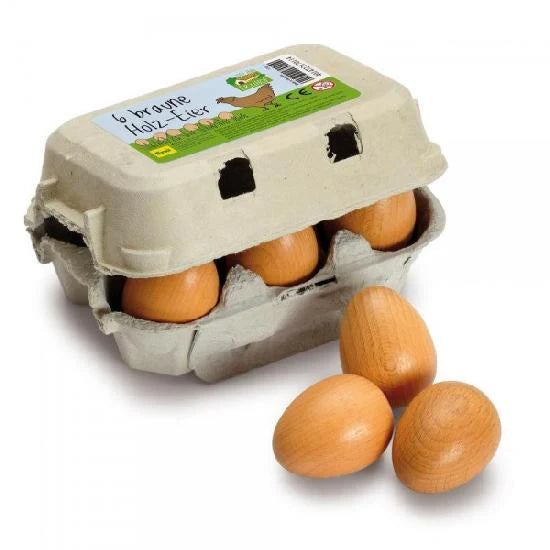 Brown Wooden Eggs