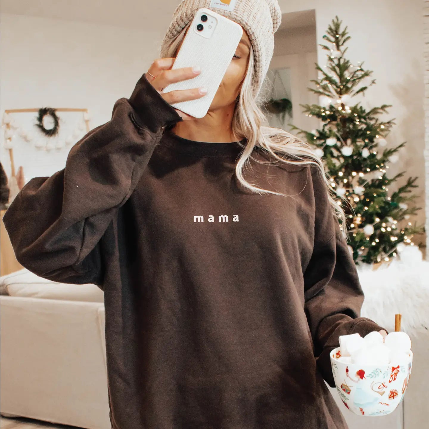 Embroidered Mama Crewneck