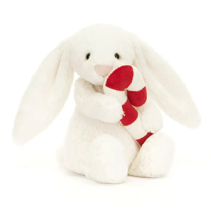 Bashful Bunny with Candy Cane