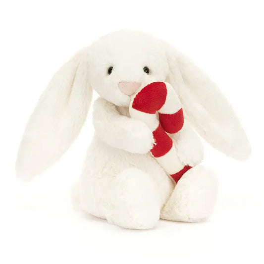 Bashful Bunny with Candy Cane