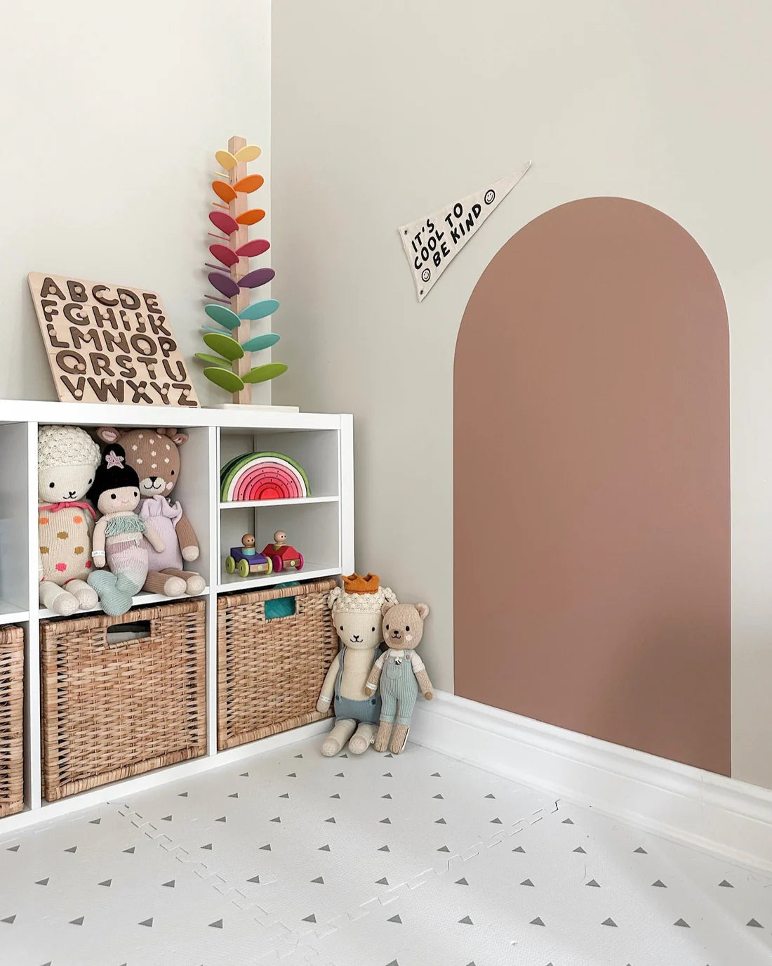 ** New backing || Magic Playwall - Original Arch Magnetic Wall Decal | Caramel