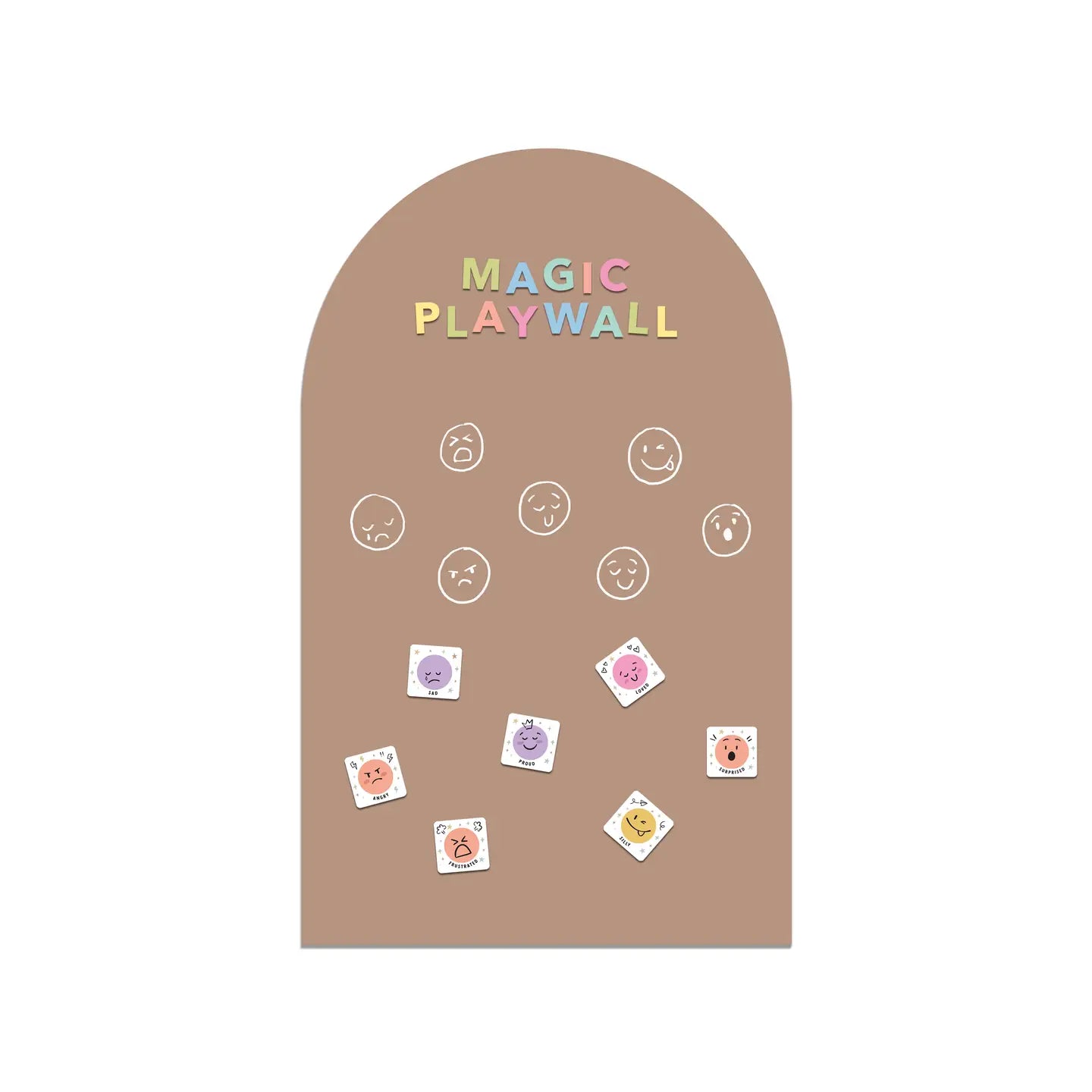 ** New backing || Magic Playwall - Original Arch Magnetic Wall Decal | Caramel