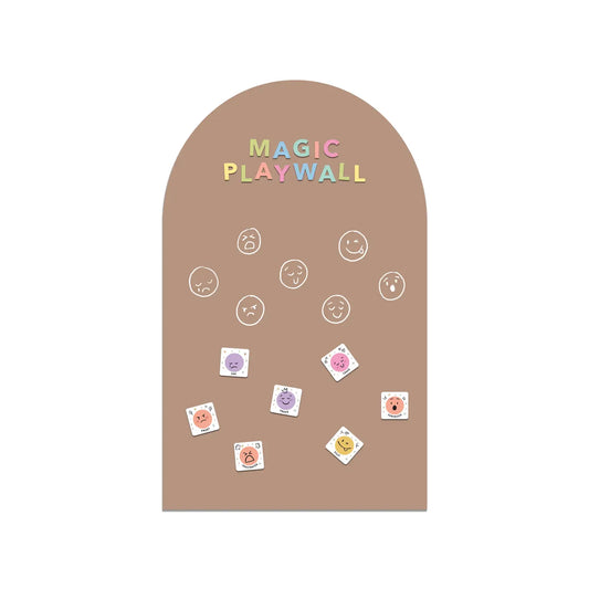 ** New backing || Magic Playwall - Original Arch Magnetic Wall Decal | Caramel