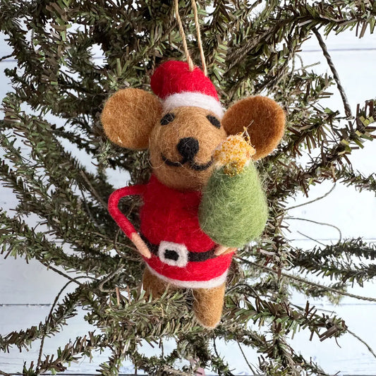 Christmas Tree Mouse Ornament