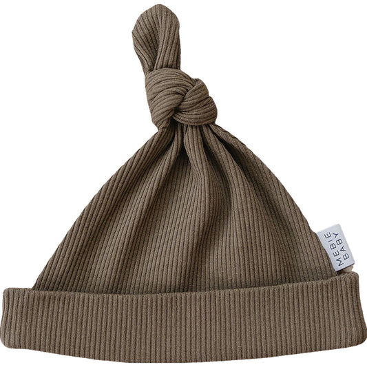 Ribbed Knot Hat | Cocoa
