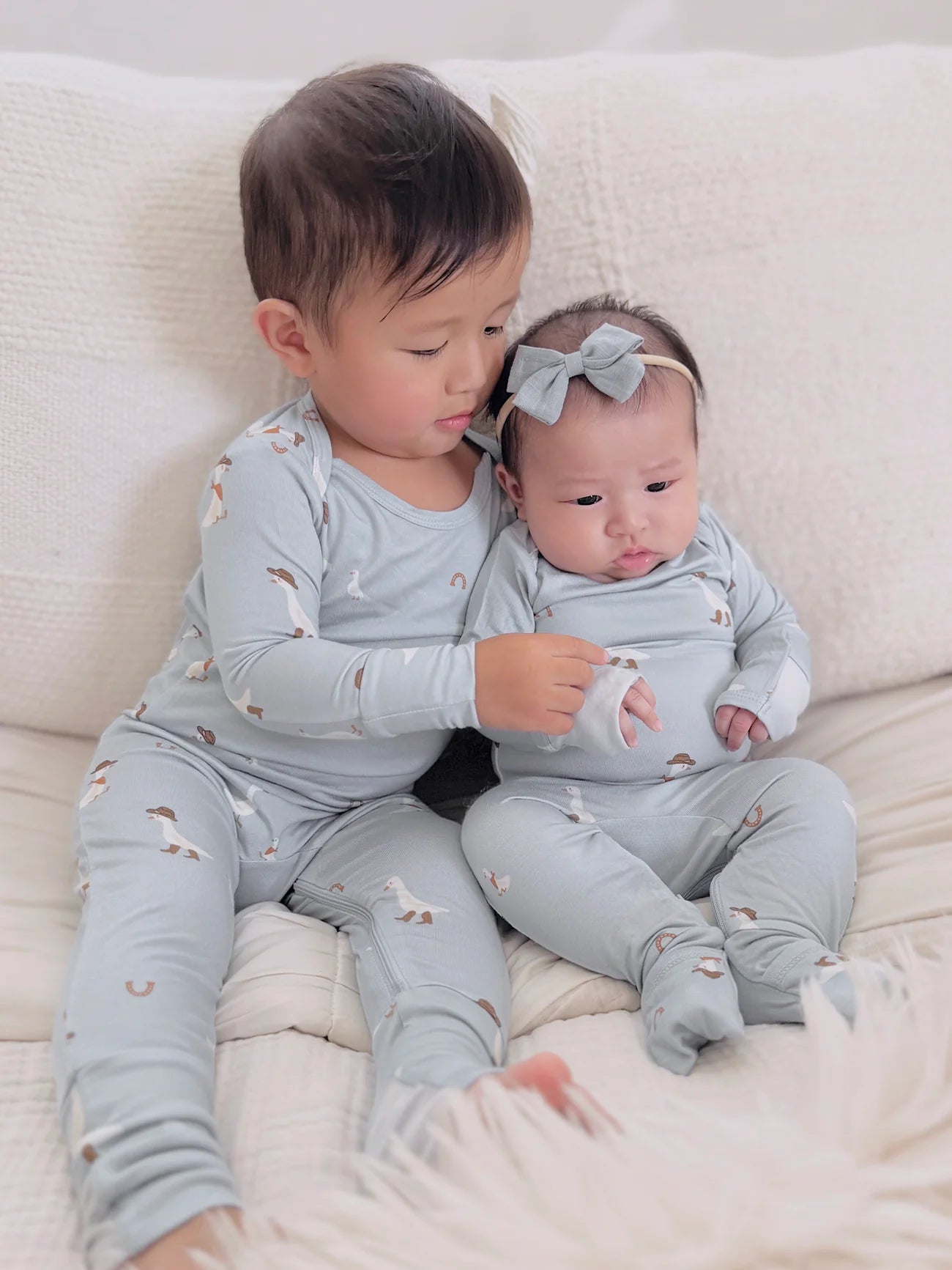 Convertible Footie Cowboy Goose