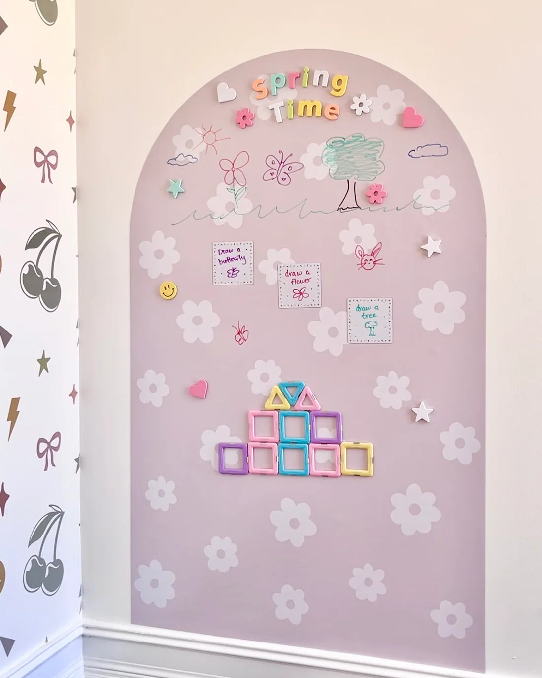 MEGA Magic Playwall - Arch Magnetic Wall Decal for Kids **OLD BACKING