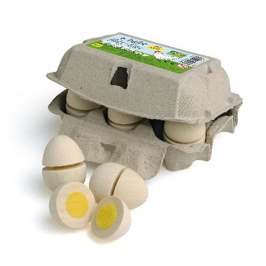 Cracked Wooden Eggs