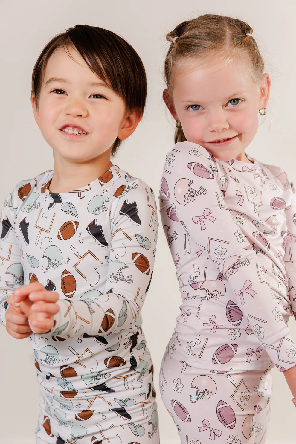 Two Piece - Touchdown in Blush Blitz