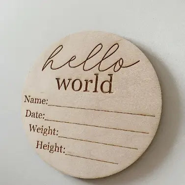 Hello World Baby Info Disc
