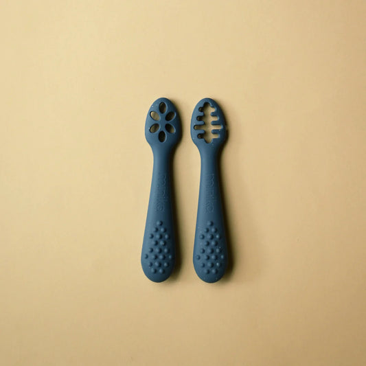 Pack of 2 Learning spoons | Indigo