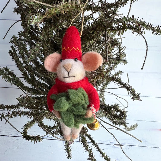 Jingle Bell Mouse Christmas Tree Ornament