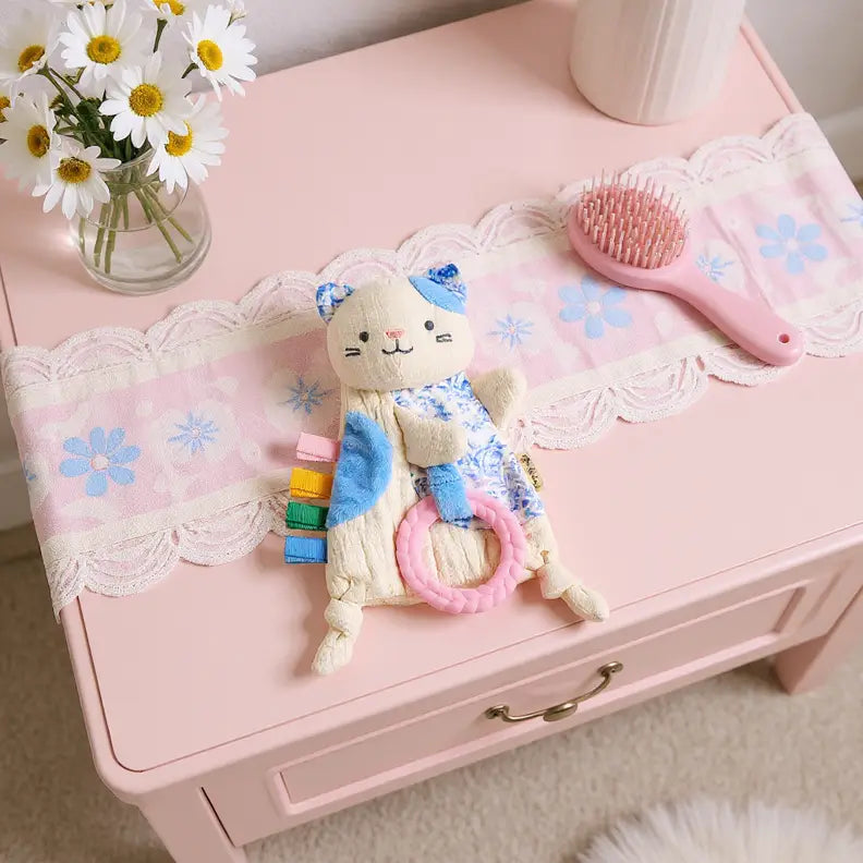 Sensory Crinkle Toy and Teether | Kitty