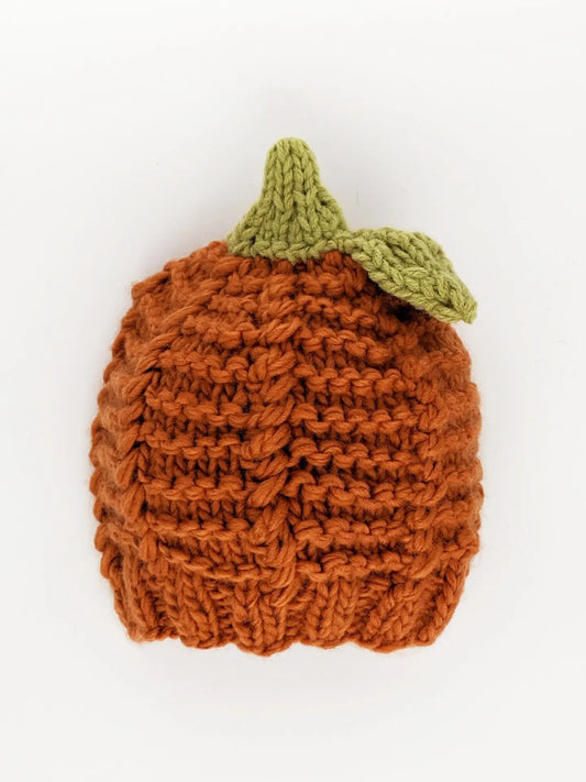 Pumpkin Knit Beanie Hat Baby