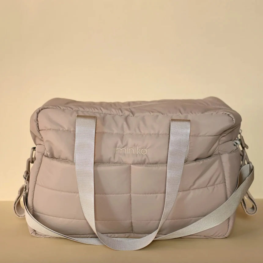 Puffy Diaper Bag - Latte
