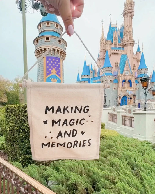 Making Magic and Memories Canvas Hang Sign