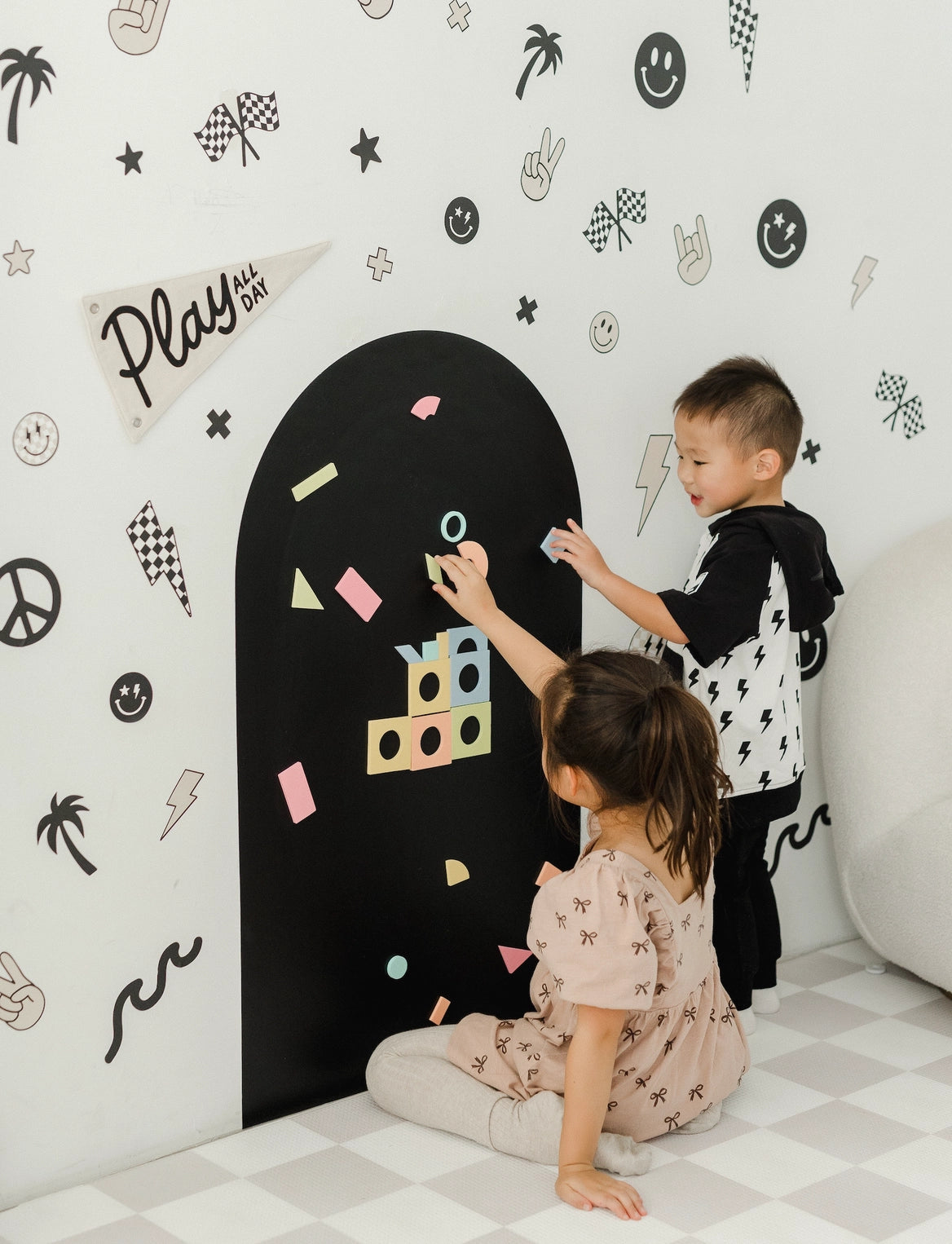 ** New backing || Magic Playwall - Original Arch Magnetic Wall Decal | Midnight