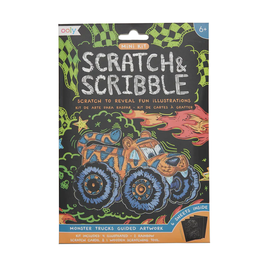 Scratch & Scribble Mini Kit - Monster Trucks