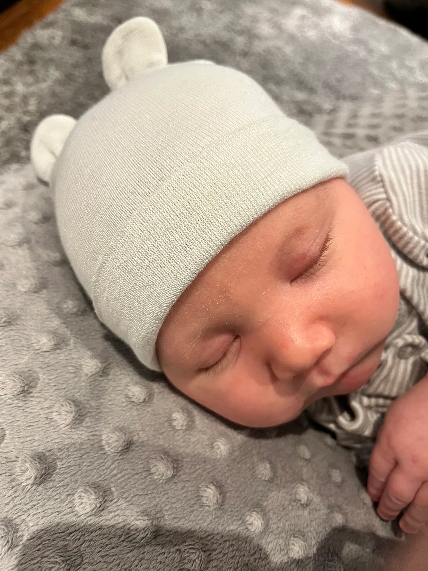 Newborn Hat Ears | White