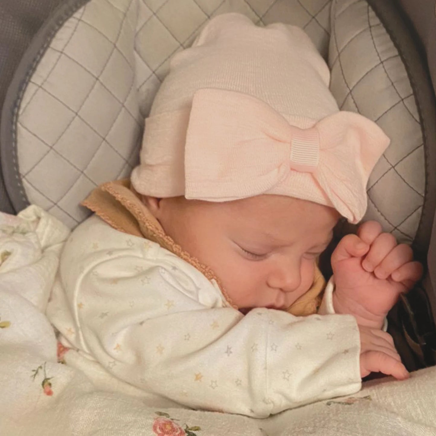 Newborn Hat Bow | Pink