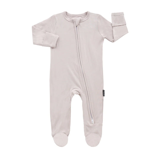 Footed Zipper Sleeper | Oat