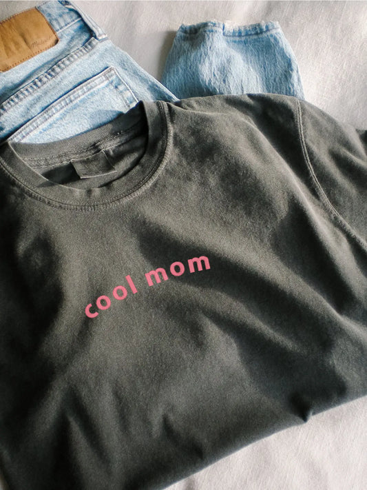 Embroidered Cool Mom Tee | Pepper