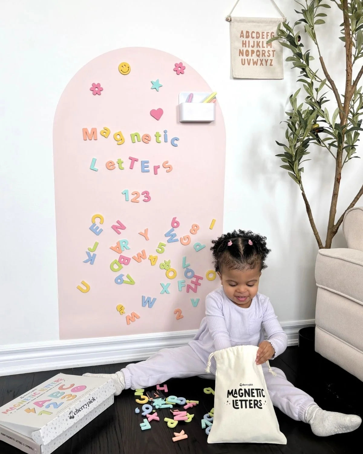 Magic Playwall - Original Arch Magnetic Wall Decal | Petal Pink