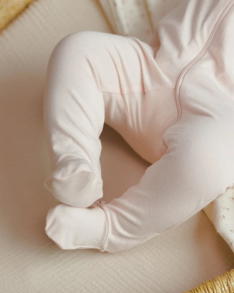 Zip Longsleeve Sleeper Footie || Petal