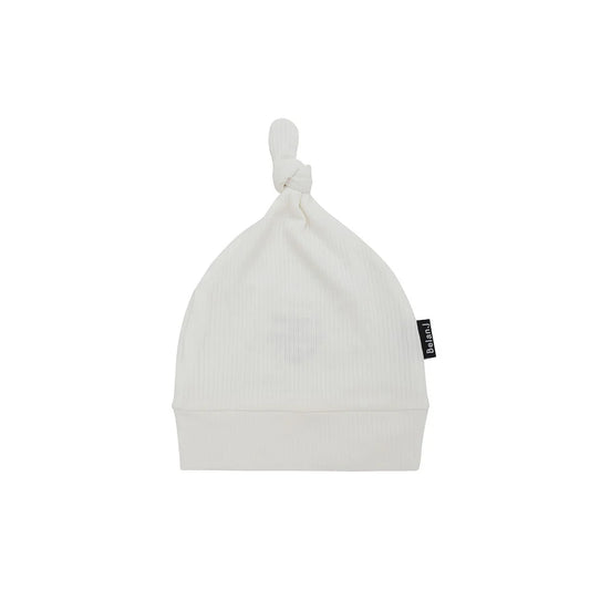 Ribbed Bamboo Knotted Hat | Rice
