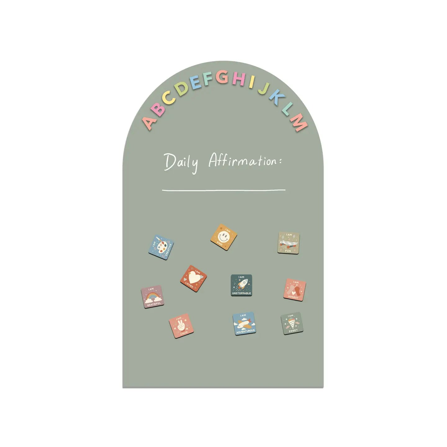 ** New backing || Magic Playwall - Original Arch Magnetic Wall Decal | Sage Green