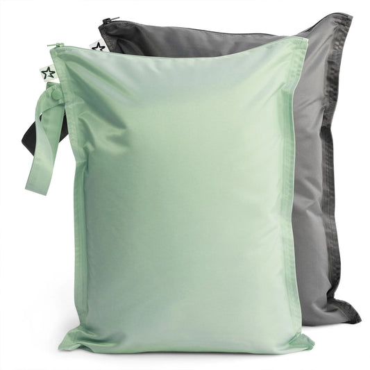 Mess-proof Wet Bags - 2pk | Sage + Charcoal