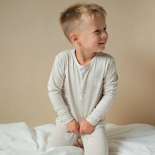 Snowy Snowman Bamboo Two-Piece PJs | 5T