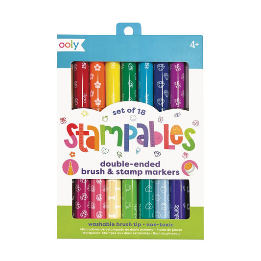 Stampables Double-Ended Stamp & Brush Markers