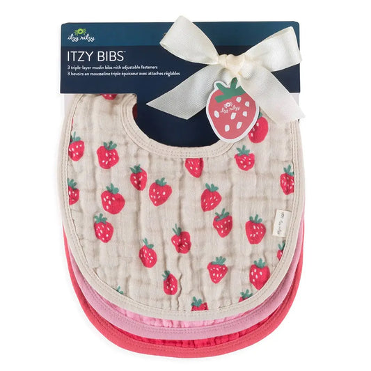 Itzy Bibs | Strawberries & Cream