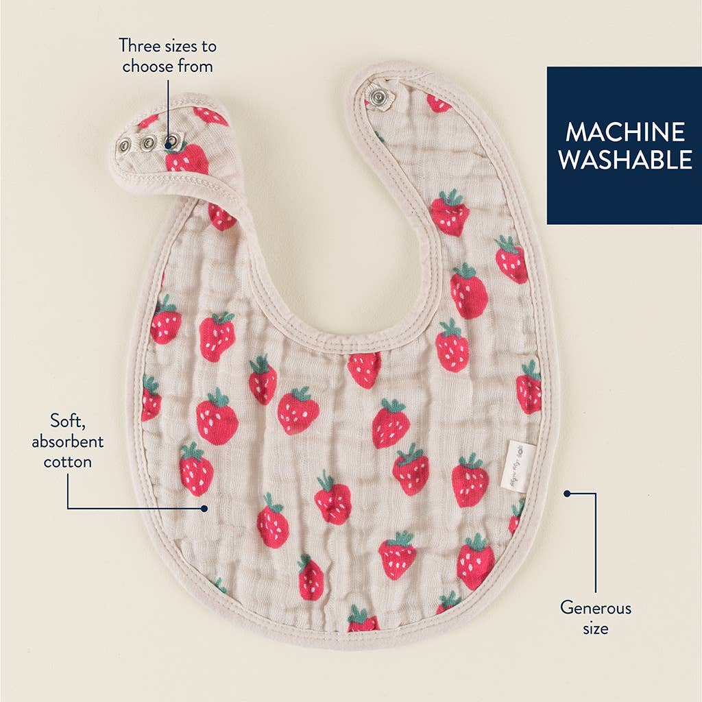 Itzy Bibs | Strawberries & Cream