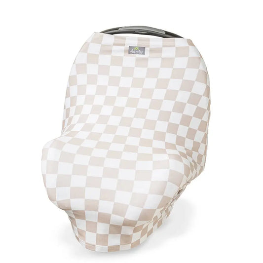 Taupe Checkerboard Mom Boss™ 4-in-1 Multi-Use Cover