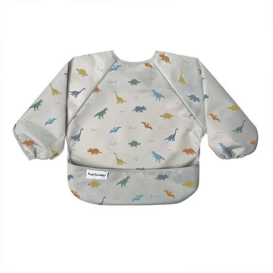 Mess-proof Full Sleeve Bib | Dinosaur