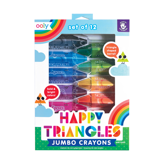 Happy Triangles: Jumbo Crayons